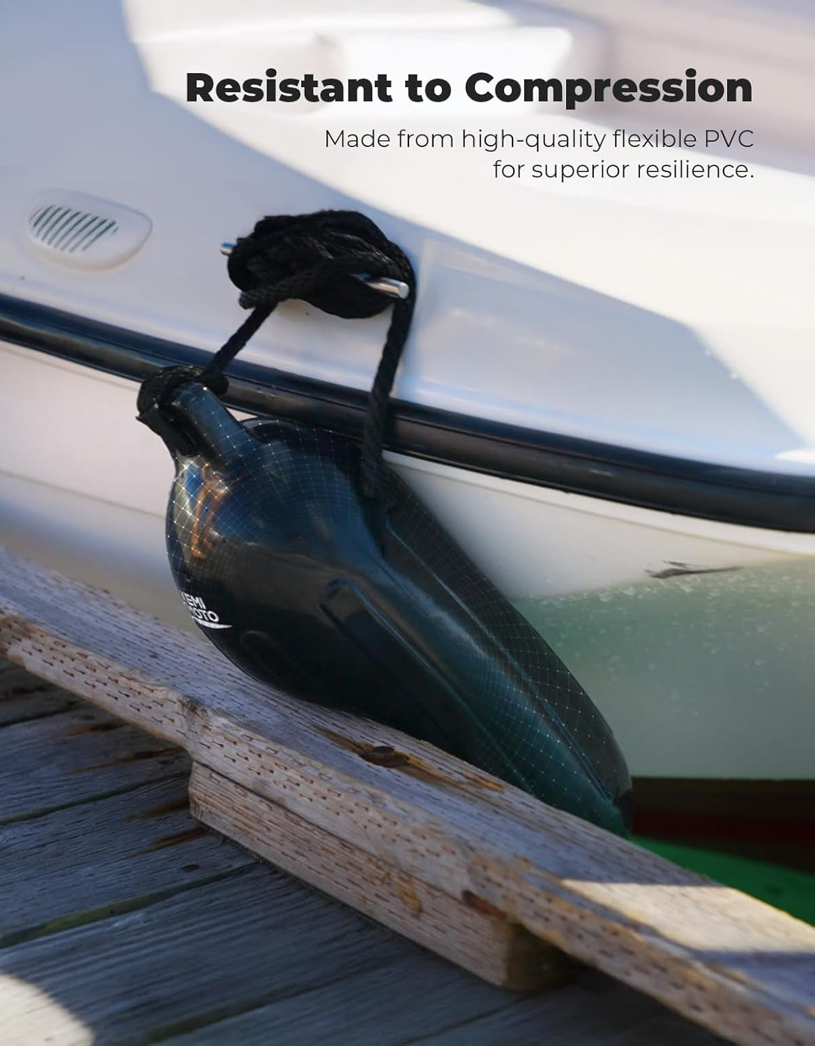 Boat Fenders Boat Bumpers for 15-35Ft Boat, 4 Pack Inflatable Boat Fenders Bumpers with 4 Ropes, Boat Bumpers for Docking, Fit for Pontoon Boat Bass Boat and Jon Boat