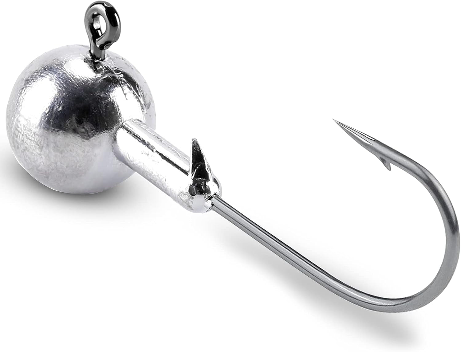 Barb Saltwater Jig Head Hook Bass Freshwater Jigs Hook Lead round Ball Fishing Jig Lead Tackle Sharp