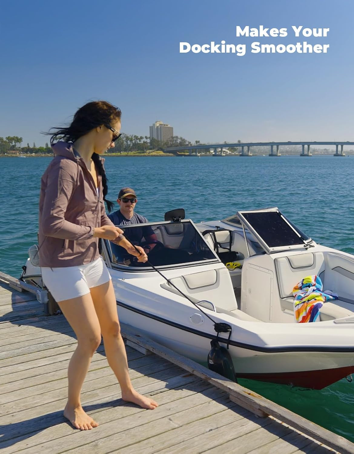 Boat Fenders Boat Bumpers for 15-35Ft Boat, 4 Pack Inflatable Boat Fenders Bumpers with 4 Ropes, Boat Bumpers for Docking, Fit for Pontoon Boat Bass Boat and Jon Boat