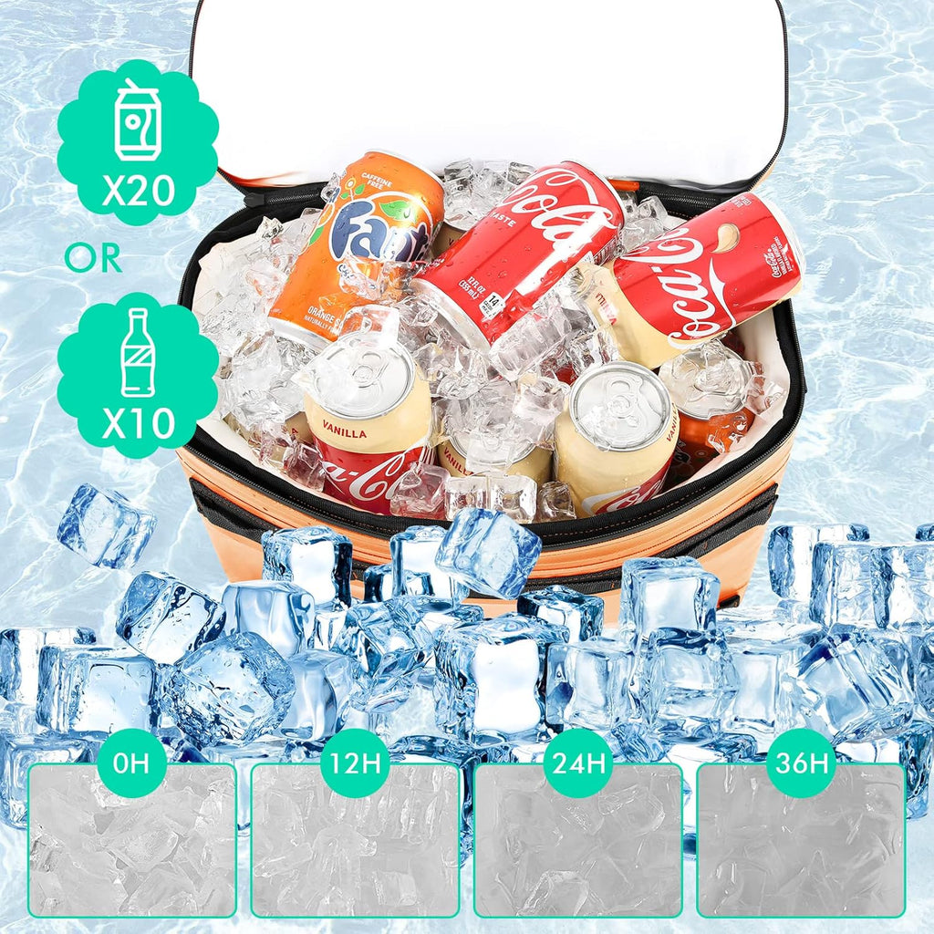 Kayak Cooler,Waterproof Kayak Seat Back Cooler for Kayaking,Kayak Accessories Cooler Bag,Protable Ice Chest,Beach Cooler,Travel Cooler for Camping or Lunch Bag