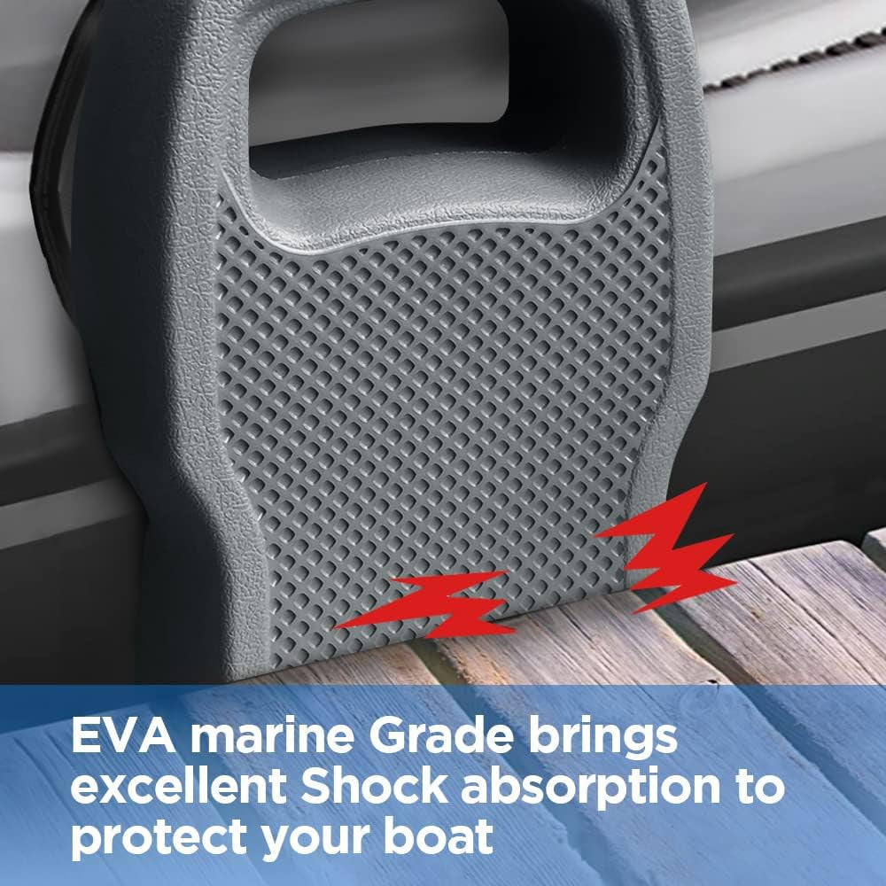 Boat Fenders Boat Bumpers for Docking Portable Boat Fenders EVA Pontoon Boat Fenders Ideal for Fishing Boat, Pontoon Boat, PWC and Jet Ski